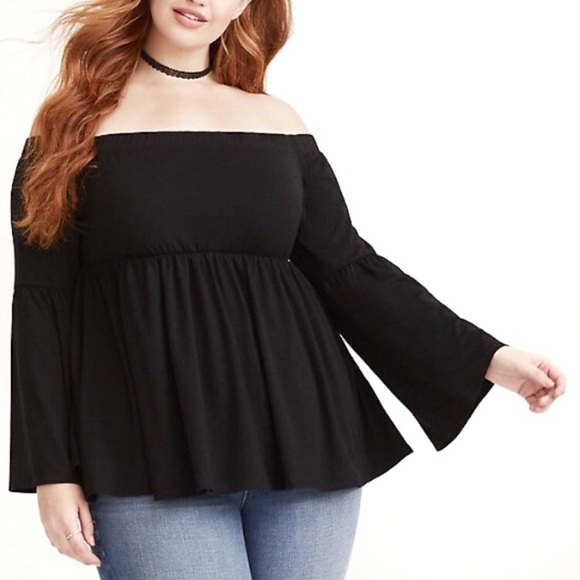 torrid Tops - Torrid Off Shoulder Bell sleeve top SZ 0